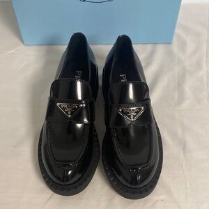 Prada Women's Black Patent Loafers